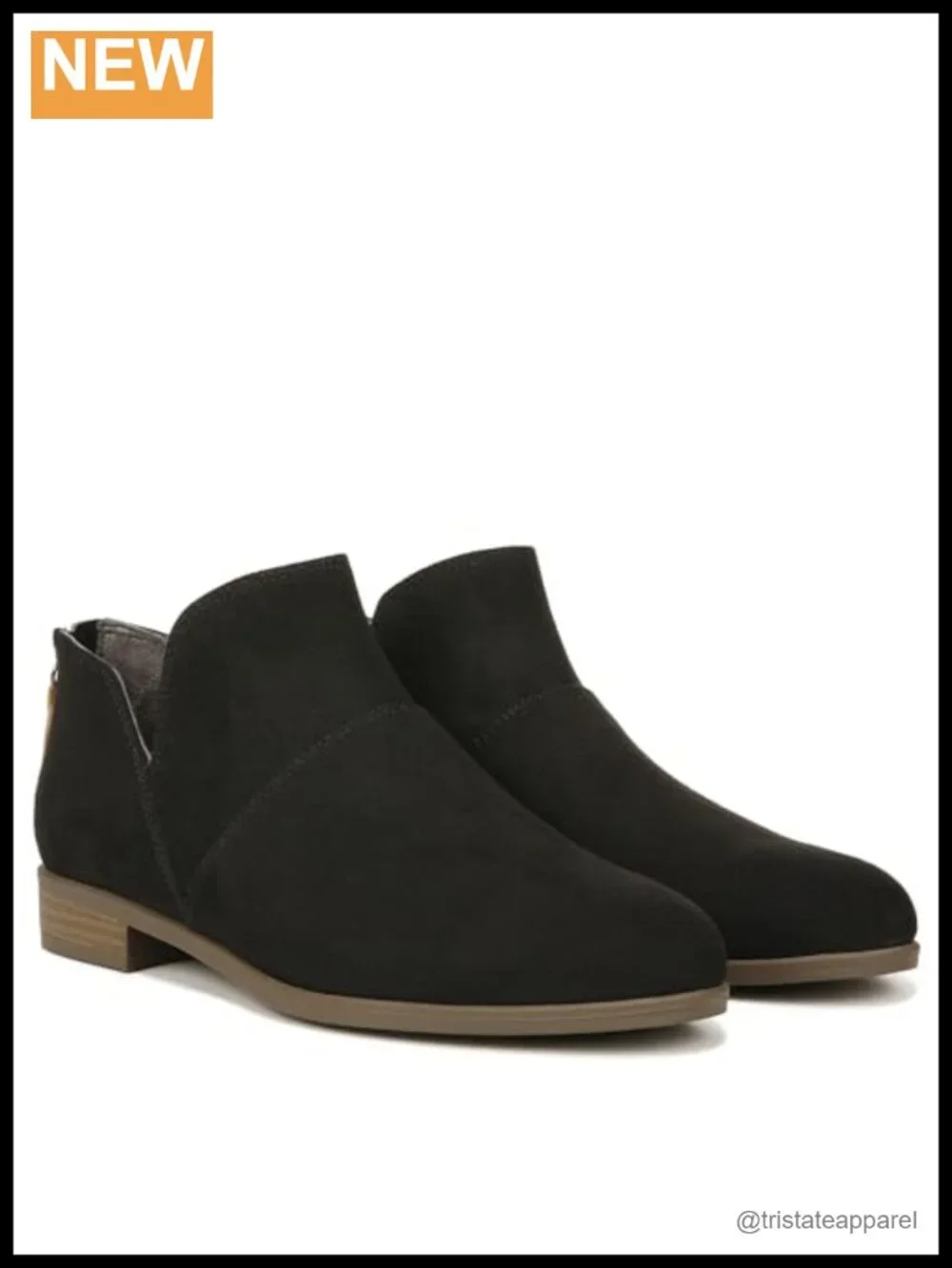 Sustainable Women's Ankle Booties with Recycled Microfiber, Low Block Heel